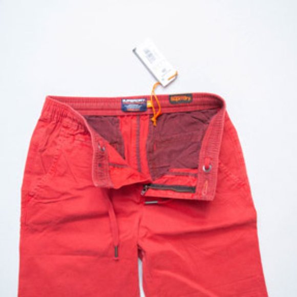 SUPERDRY Sunscorched Red Chino Shorts - Picture 2 of 10